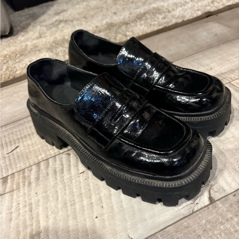 Urban Outfitters Black Chunky Loafers